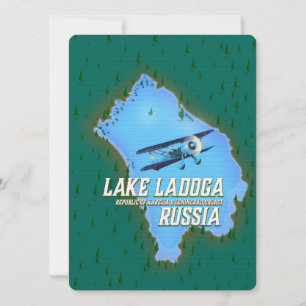 Sjö Ladoga, ryska karta-reseaffisch