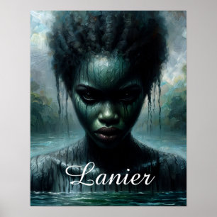 Sjö Lanier African American Vatten Spirit Poster