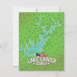 Sjö Lanier Georgia Karta