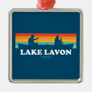 Sjö Lavon Texas Canoe Julgransprydnad Metall