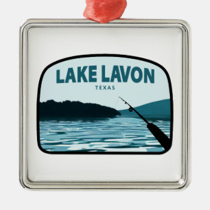 Sjö Lavon Texas Fishing Rod Julgransprydnad Metall