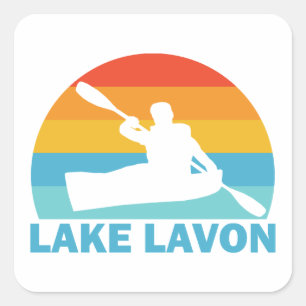 Sjö Lavon Texas Kayak Fyrkantigt Klistermärke