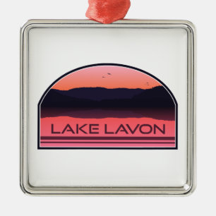 Sjö Lavon Texas Red Sunrise Julgransprydnad Metall
