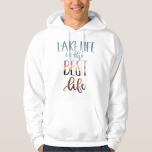 Sjö Life är det bästa med foto Hoodie