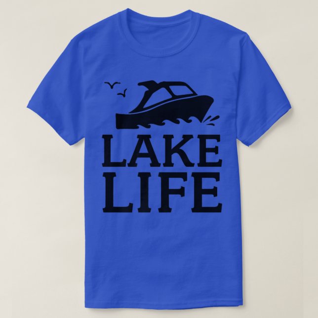 Sjö Life Boeing Bass Fishing Camping Ca T Shirt (Design framsida)