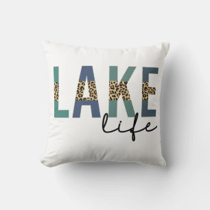 Sjö Life Cheetah Skriv ut typografi Kudde