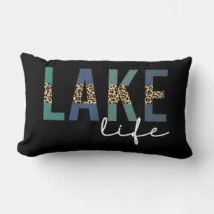 Sjö Life Cheetah Skriv ut typografi Lumbarkudde