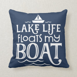 Sjö Life Flyter min Boat Blue Kudde
