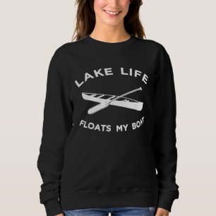 Sjö Life Flyter min Boat Funny Rwing Canoe Tee