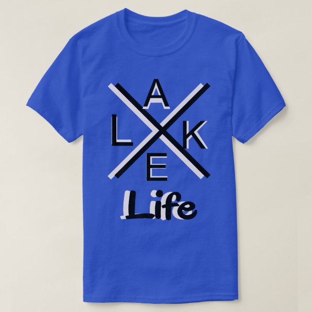 Sjö Life Funny Camping Fishing Premium T Shirt (Design framsida)