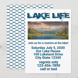 Sjö Life Reunion Inbjudningar