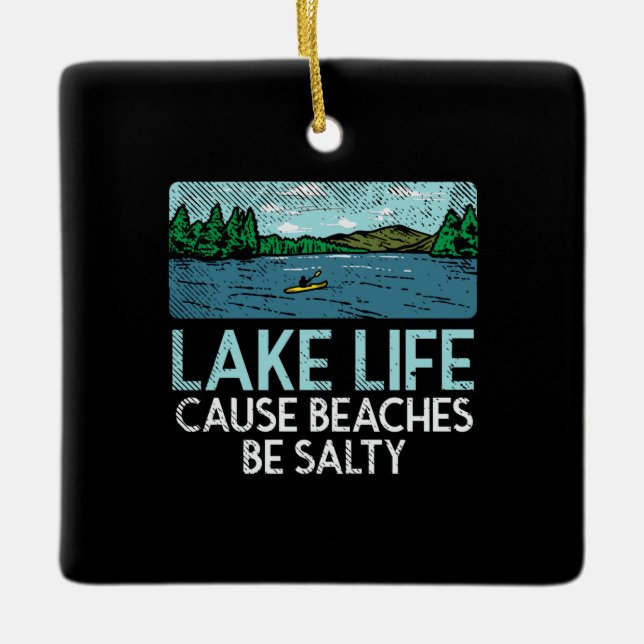 Sjö Life Salty Beacher Julgransprydnad Keramik (Framsida)