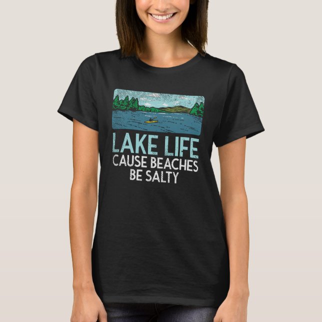 Sjö Life Salty Beacher T Shirt (Framsida)