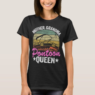 Sjö Life Women Mamma Mor Grandma Pontoon Queen T Shirt
