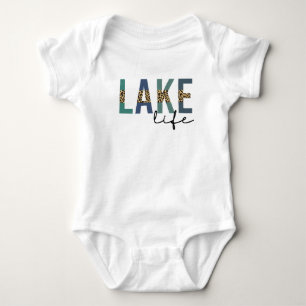 Sjö Liv Gepardtryck Typografi T Shirt