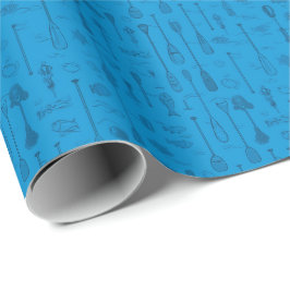 Sjö Livs Presentpapper - Blått på Blått