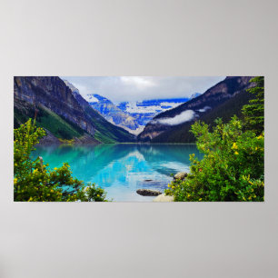 Sjö Louise Alberta Canada Rocky mountains Poster
