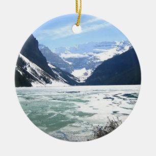 Sjö Louise, Banff, Alberta, Kanada Julgransprydnad Keramik