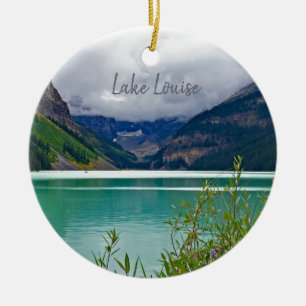 Sjö Louise Banff Canadian Rockies Travel Ornament