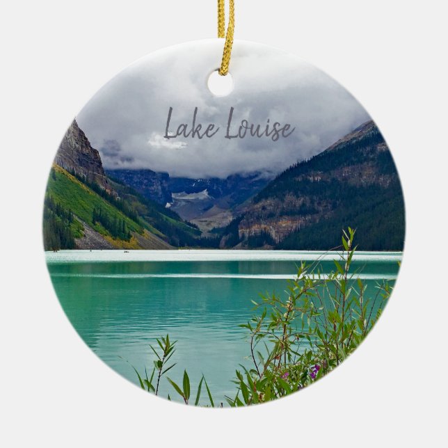 Sjö Louise Banff Canadian Rockies Travel Ornament (Framsidan)
