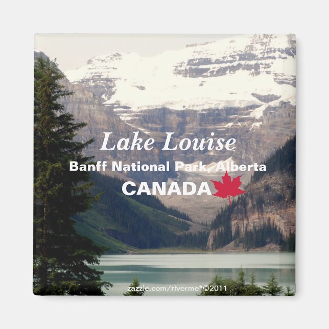 Sjö Louise/Banff nationalpark, Alberta Kanada Magnet (Framsidan)