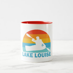 Sjö Louise Banff nationalpark Kayak Två-Tonad Mugg