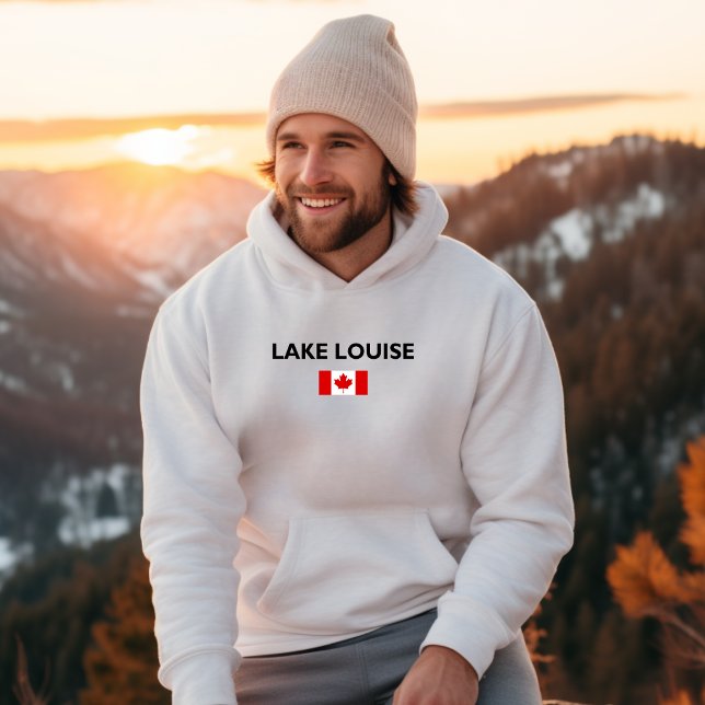 Sjö Louise Canada Canadian Flagga Light-Färg Hoodie (Skapare uppladdad)