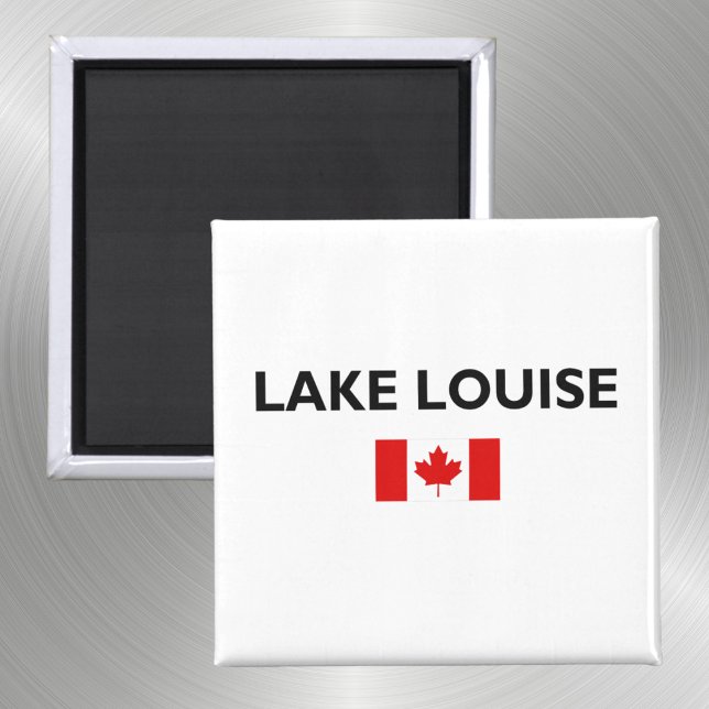 Sjö Louise Canada Canadian Flagga Light-Färg Magnet (Skapare uppladdad)