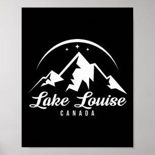 Sjö Louise Canada Ski Resort Skiing Snowboarding Poster