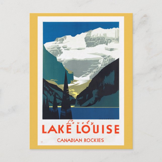 Sjö Louise Canadian Rockies Kanada Vykort (Framsida)