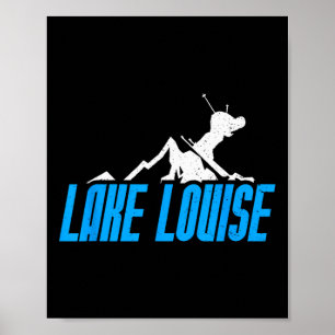 Sjö Louise Skiing Snowboarding Canada Resort Dist Poster
