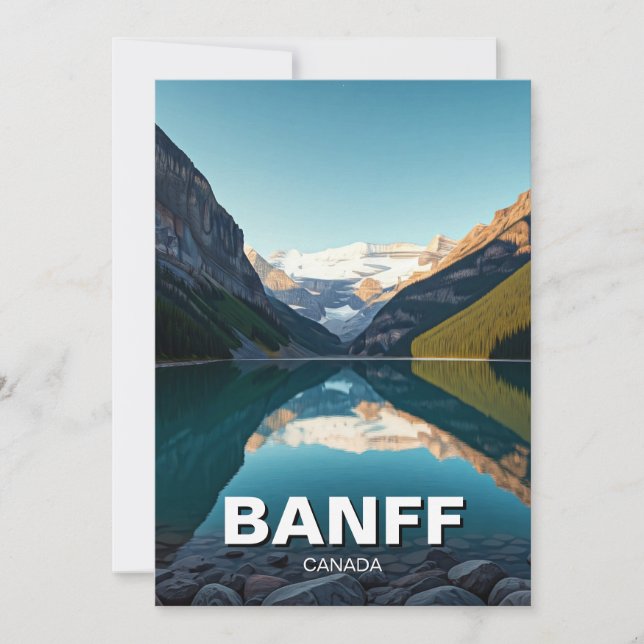 Sjö Louise vid Banff National Park Kanada Julkort (Framsida)