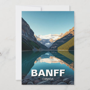 Sjö Louise vid Banff National Park Kanada Julkort