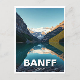 Sjö Louise vid Banff National Park Kanada Vykort
