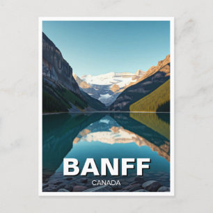 Sjö Louise vid Banff National Park Kanada Vykort
