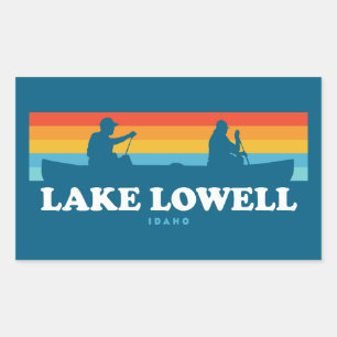 Sjö Lowell Idaho Canoe Rektangulärt Klistermärke
