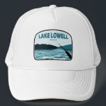 Sjö Lowell Idaho Fishing Rod Keps<br><div class="desc">Sjö Lowell är en reservoar på 14, 5 kvadratsjömil i sydvästra Idaho,  nära Nampa,  som skapades av regenerationsbyrån för bevattning. Det ingår i Boise-projektet och ljuger också inom Hjorten Flat National Wildlife Refuge. Sjö är känt för sin rekreationsverksamhet,  inklusive båt-,  fiske- och viltvård.</div>