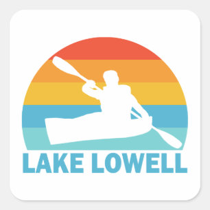 Sjö Lowell Idaho Kayak Fyrkantigt Klistermärke