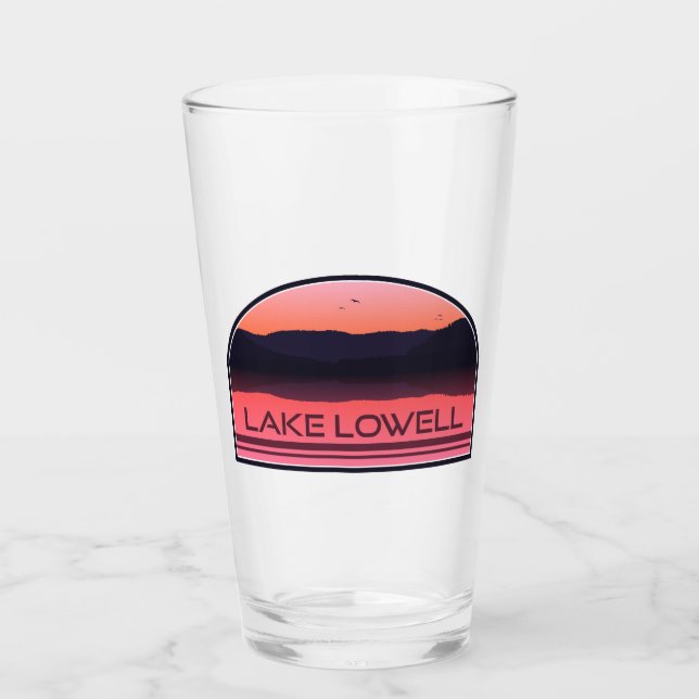 Sjö Lowell Idaho Red Sunrise Glaskopp (Framsida)