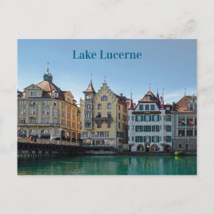 Sjö Lucerne Architecture Vykort
