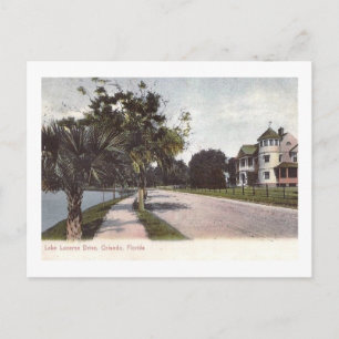 Sjö Lucerne Dr, Orlando, Florida Vintage Vykort