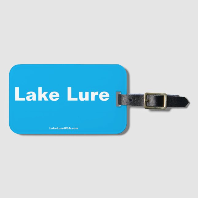 Sjö Lure Azure-resagetagg Bagagebricka (Framsida horisontal)