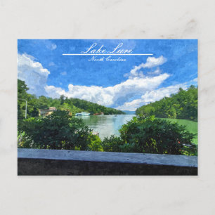 Sjö Lure North Carolina Postcard Vykort