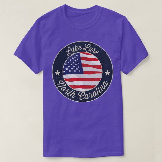 Sjö Lure - Patriotic North Carolina Souvenir T-Sh T Shirt (Design framsida)