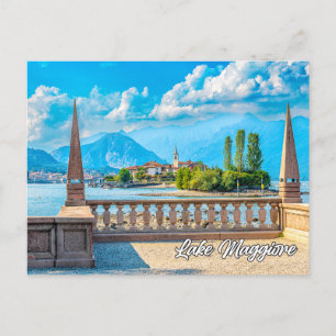 Sjö Maggiore, Italien Vykort