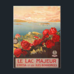 Sjö Maggiore, vykort för Italien Vintage resor<br><div class="desc">Sjö Maggiore,  vykort för Italien Vintage resor</div>