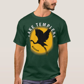 Sjö-mallen i Michigan Heron Sunrise T Shirt
