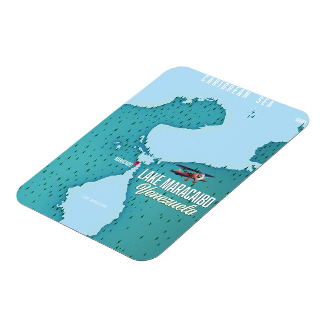 Sjö Maracaibo, Venezuelas sjöfart karta. Magnet (Vänstra Sidan)
