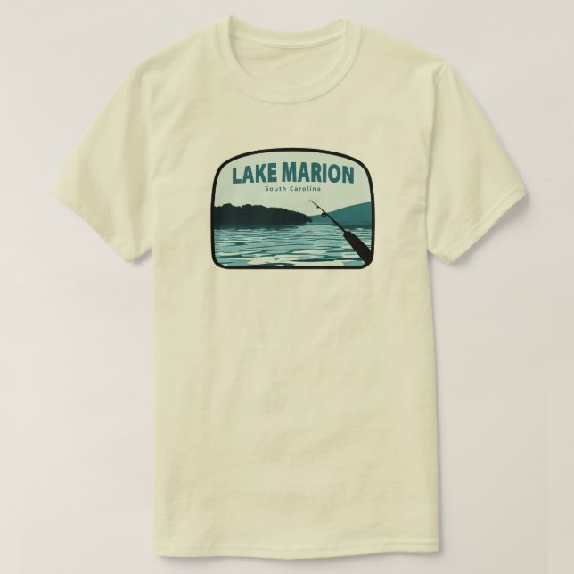 Sjö Marion South Carolina Fishing Rod T Shirt (Design framsida)