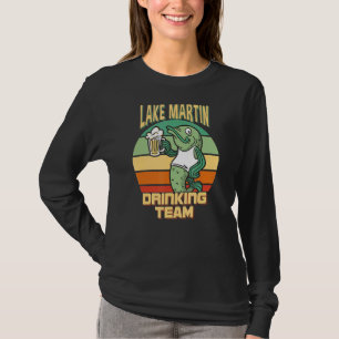 Sjö Martin Drinking Team Funny Fish Beer Fishing T Shirt